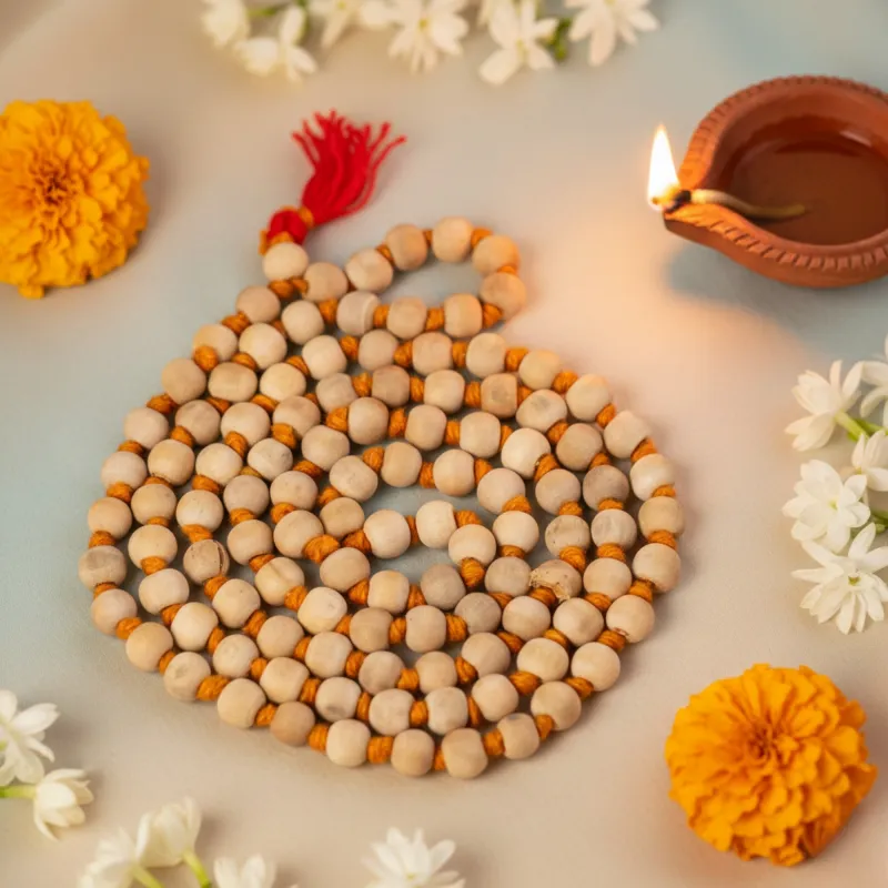 Handmade Rama Tulsi Wooden Mala