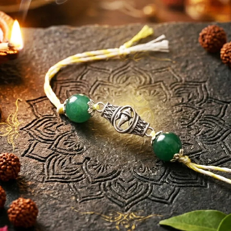 Siddhivinayak Pure 925 Silver Rakhi