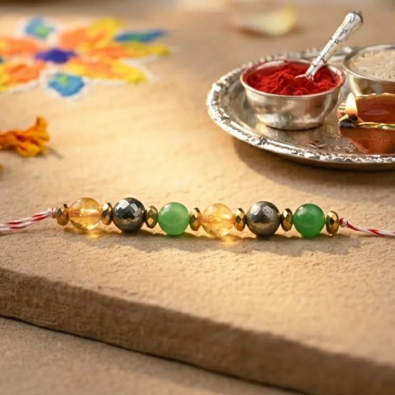 Prosperity Natural Crystal Rakhi