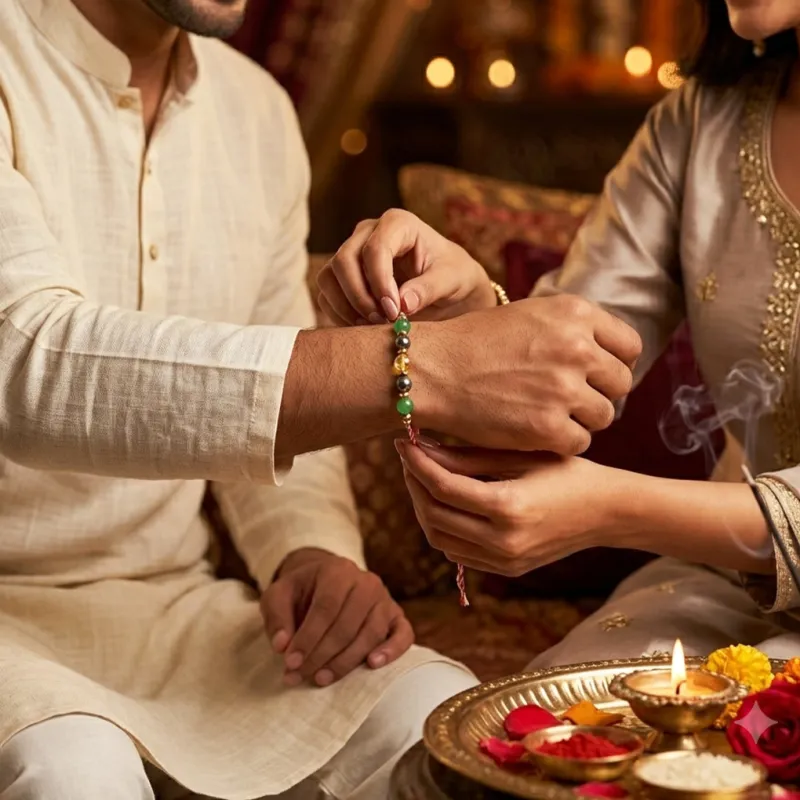Prosperity Natural Crystal Rakhi