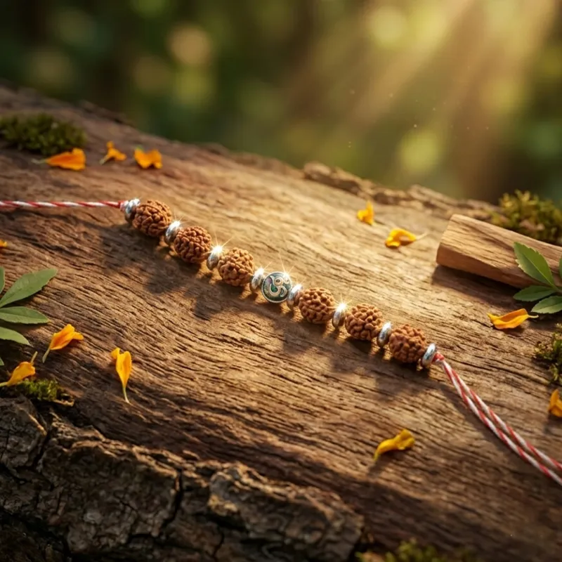 Rudra Kavach Natural Crystal Rakhi