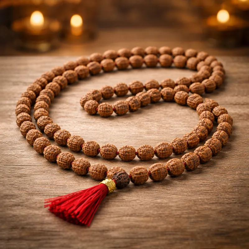 Premium 5 Mukhi Rudraksha Certified Mala